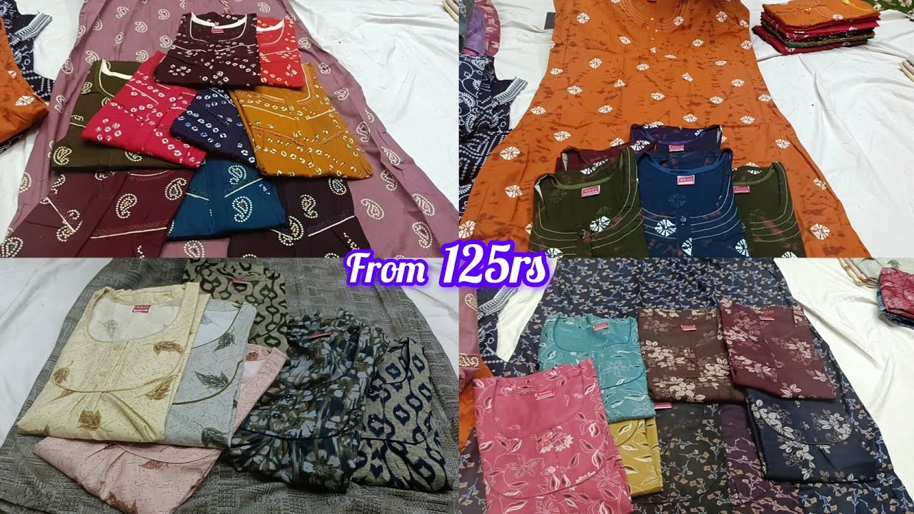 chickpet bangalore wholesale nighties @125rs || single piece courier available