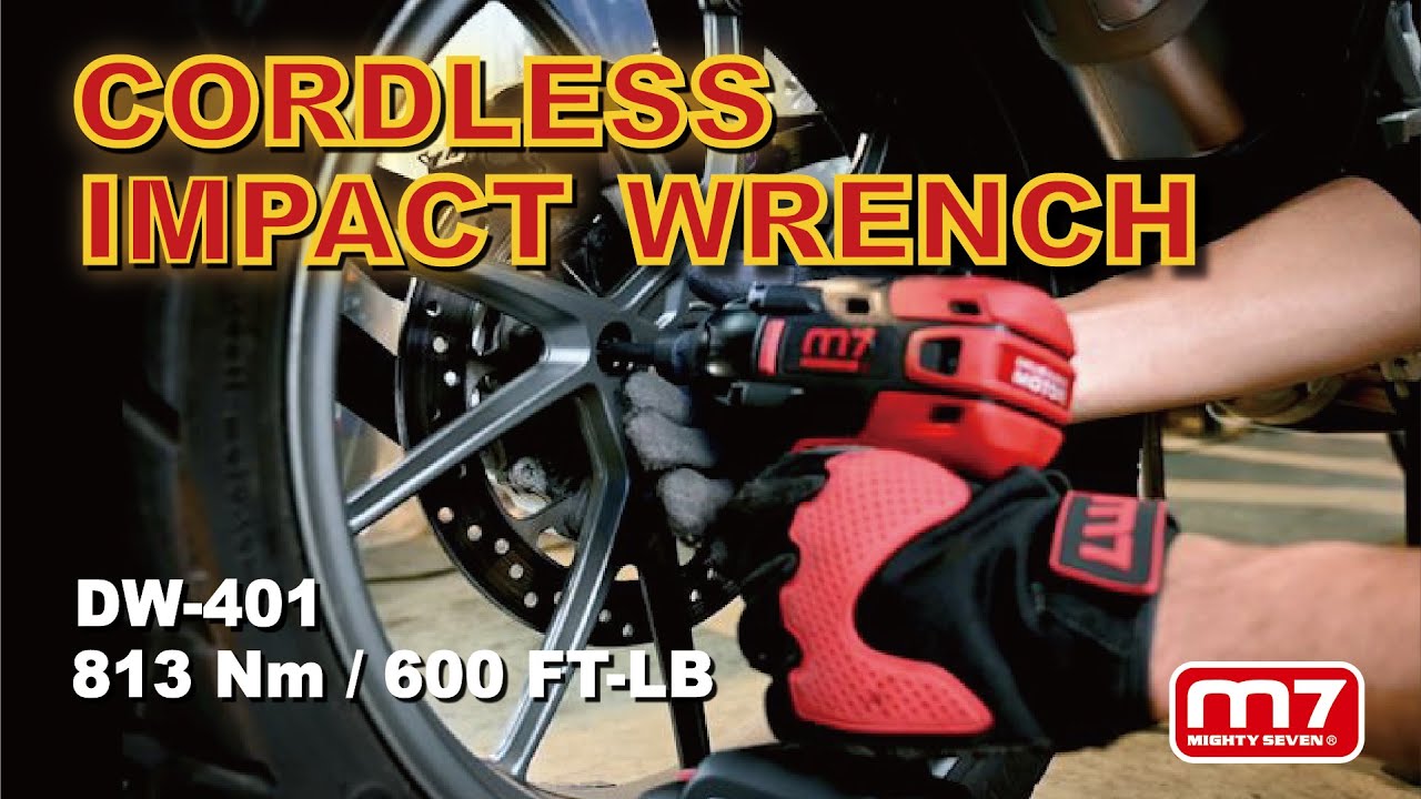 M7 cordless 18V impact wrench (3 position auto-stop) + M7 Torque wrench for motor bike Part.1