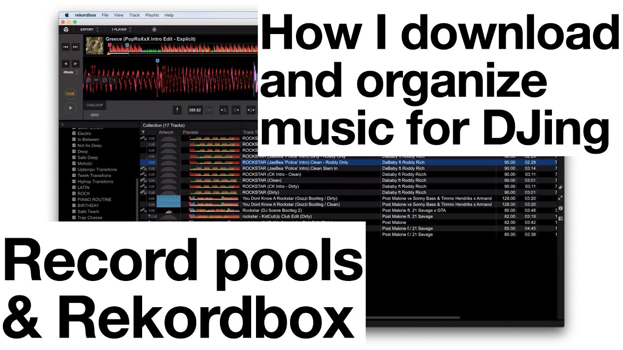 How I download and organize music for DJing using record pools and Rekordbox