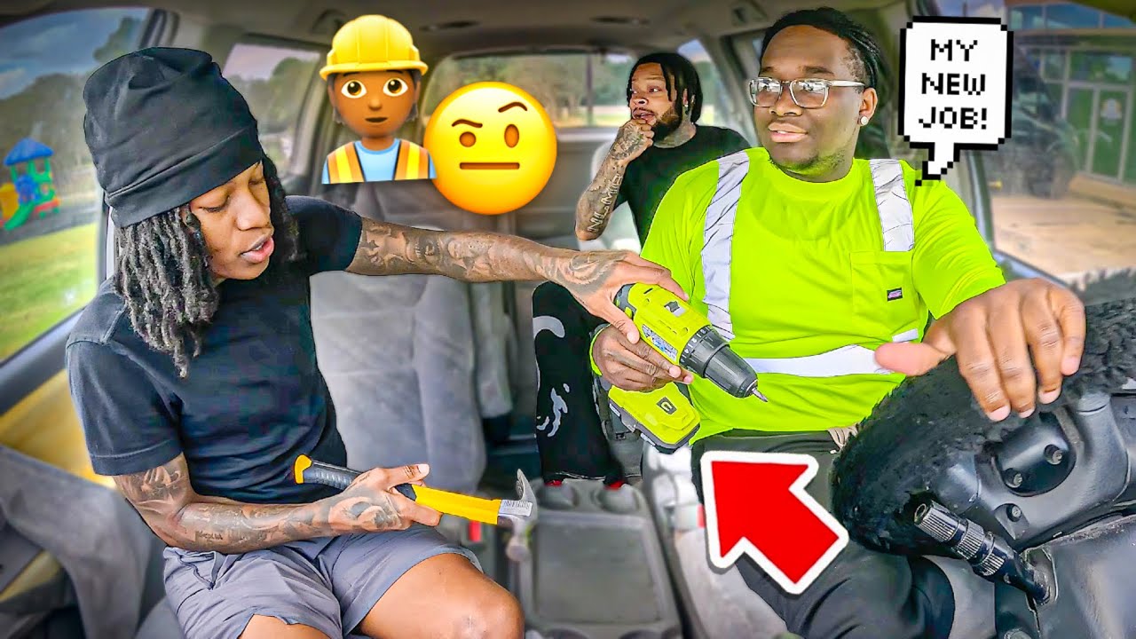 Pulling Up To My New Job at a Construction Company With My Friends In The Car… Then THIS Happened!”