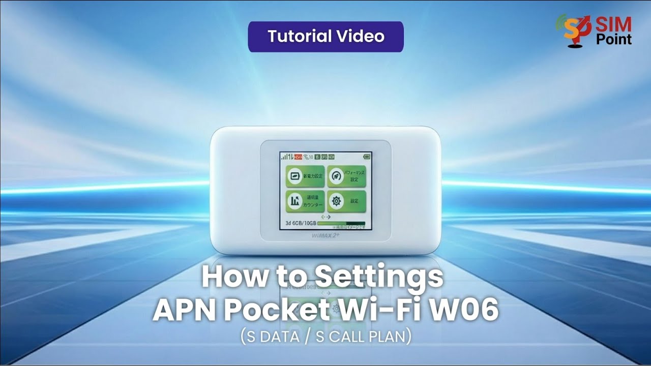 TUTORIAL : HOW TO SETTING APN S DATA / S CALL PLAN ( POCKET WIFI W06 )