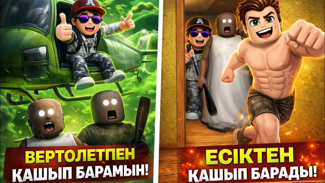 Мен 2AKT өттім вертолет пен қаштым!