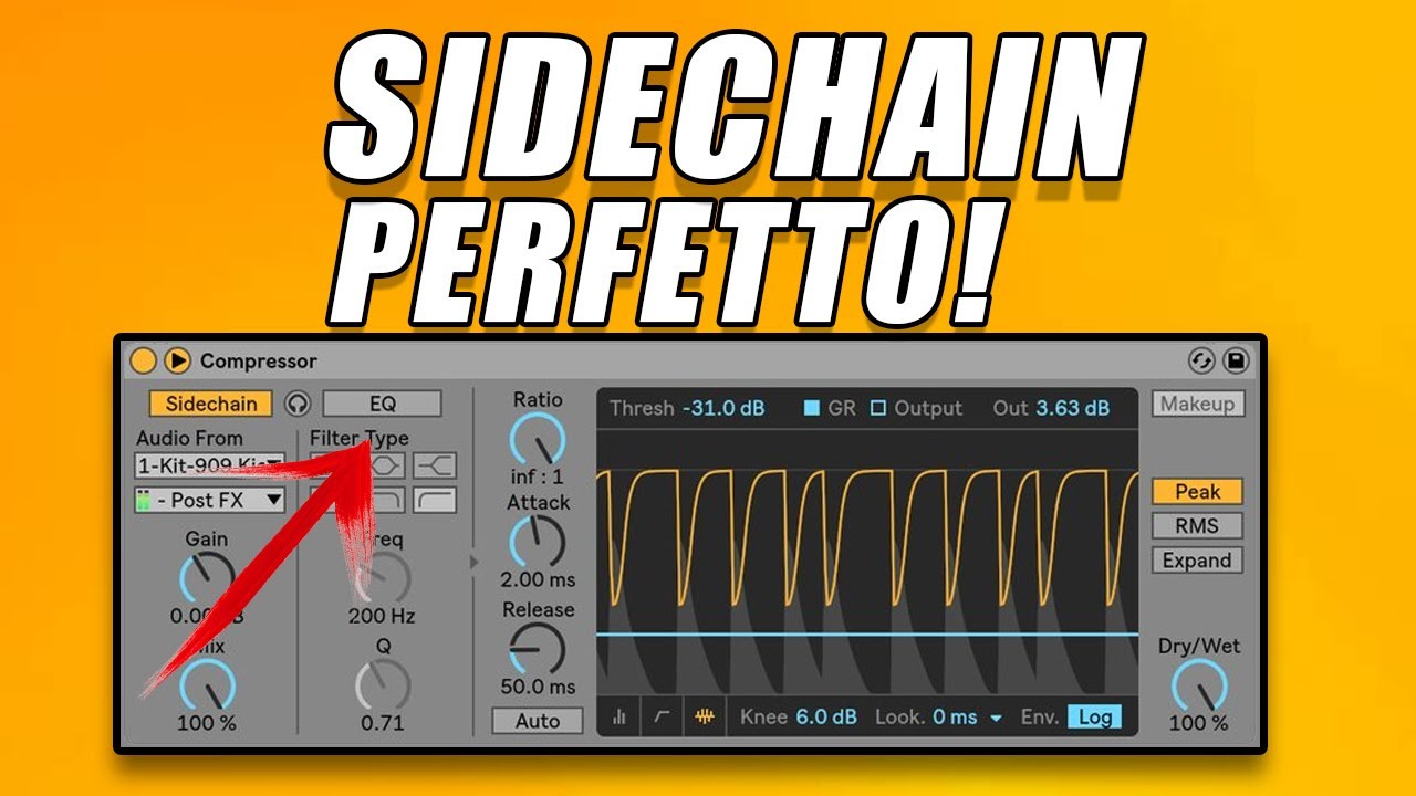 Come avere un Sidechain perfetto con il Compressore di Ableton.