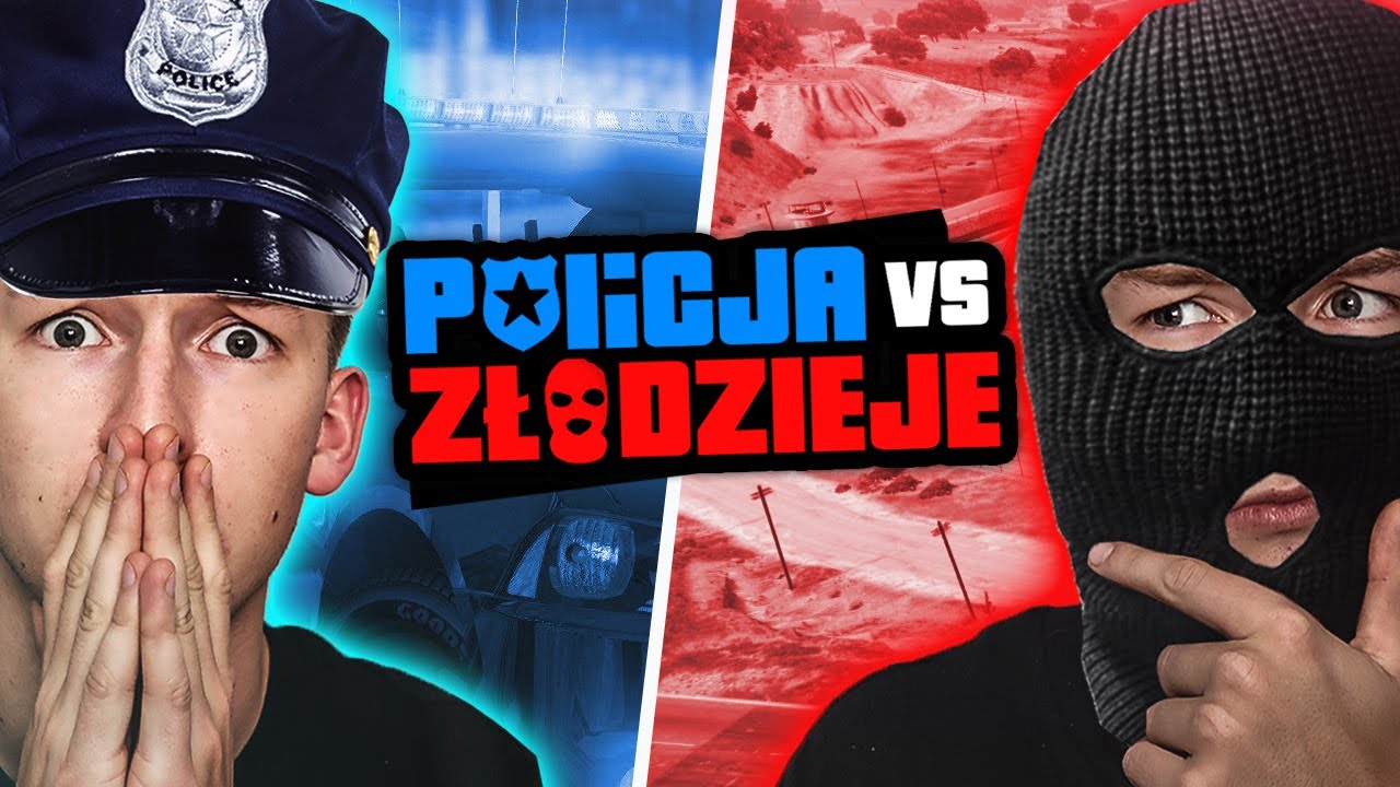 GTA V - POLICJA vs ZŁODZIEJE! 🏃