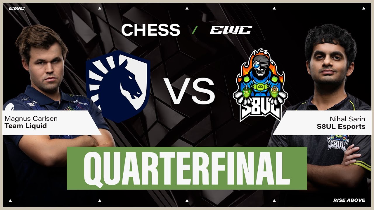 Magnus Carlsen vs Nihal Sarin | Chess at EWC 25 - Day 3 - Quarterfinals
