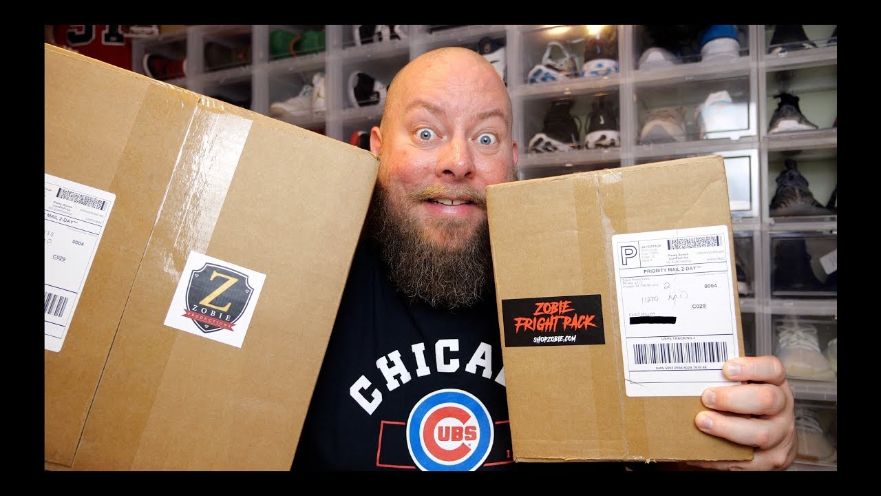 Zobie Fright Pack Horror Mystery Box July 2019 + Autographed MARVEL Funko Pop Mystery Box x3