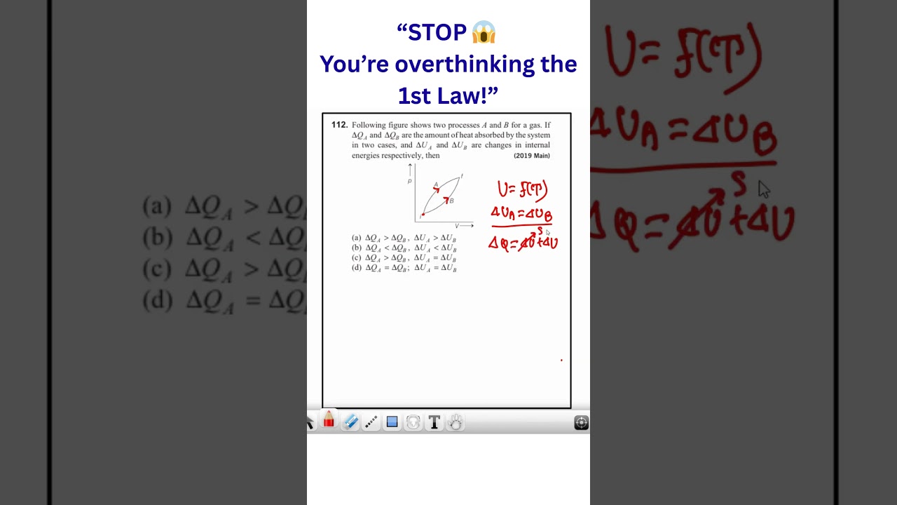 JEE Mains Thermodynamics 😱 | 1st Law Trap | Looks Tough but VERY Easy 🔥 