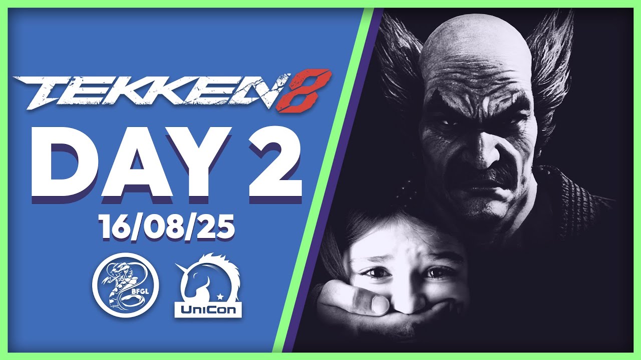 BFGL TOURNAMENT | UNICON 2025 | DAY 2 | TEKKEN 8 | FULL STREAM VOD [POOLS + TOP8]