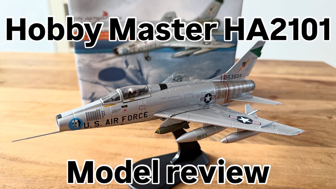 Hobby Master F-100 Super Sabre HA2101 &ndash; 1:72 Diecast Collector Showcase