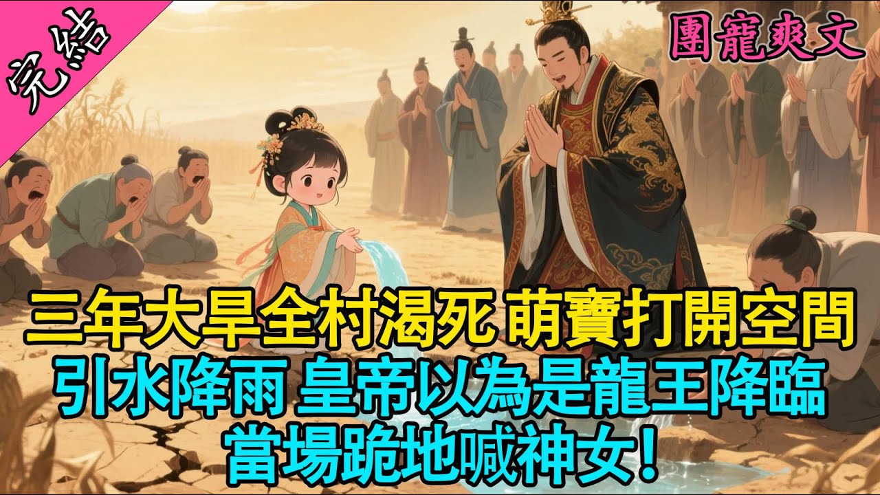 【一口氣聽完】旱三年皇帝要祭天？4歲萌寶打開空間拿出水利圖紙：別燒我，我能召雨！🌧️#有聲書 #穿越 #爽文 #萌娃 #萌寶 #團寵 #原創