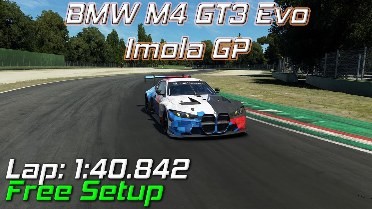 BMW M4 GT3 Evo - Imola GP - Hotlap + Setup - Assetto Corsa Evo V0.4