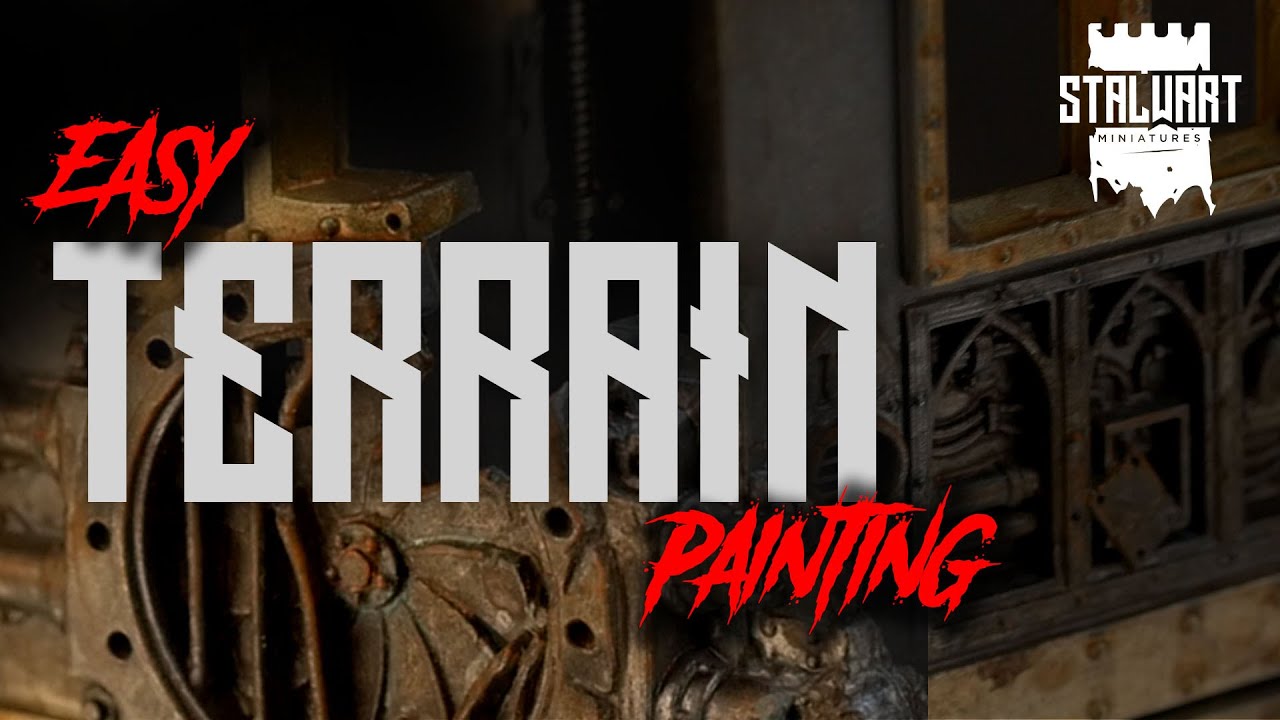 Easy Terrain Bits - How to Paint Walls - Warhammer 40k