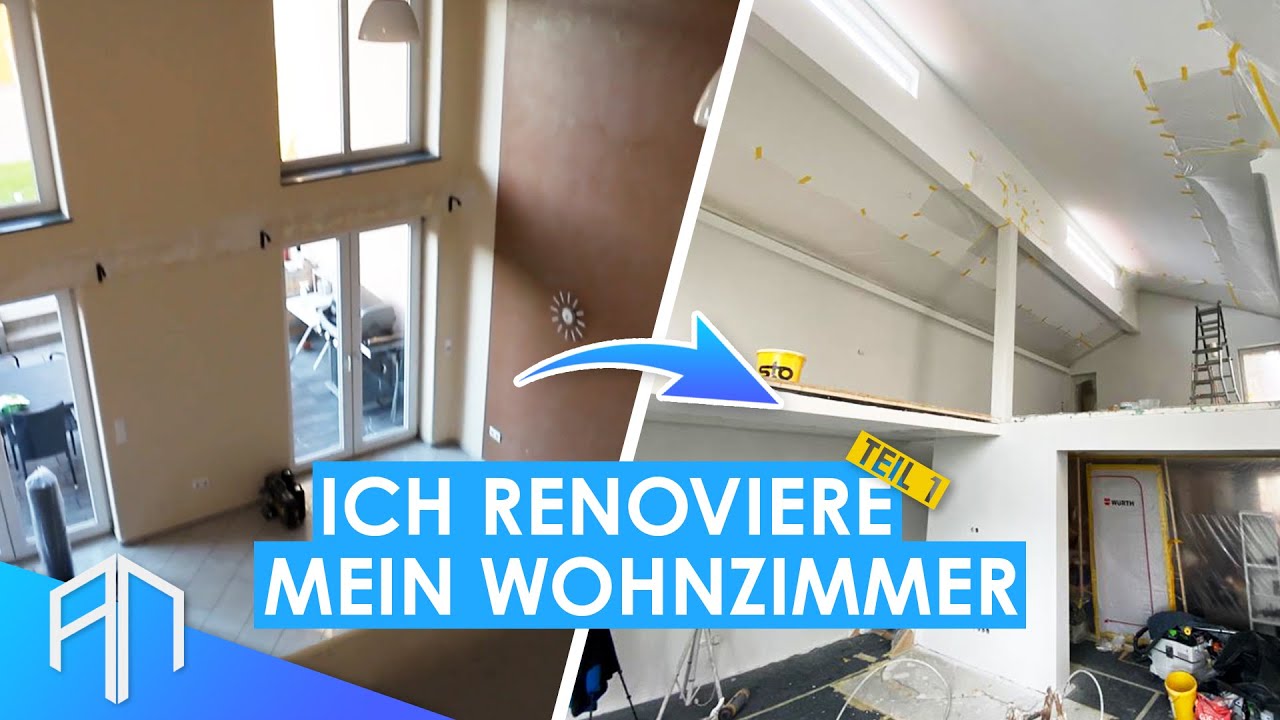 Ich RENOVIERE mein Wohnzimmer Teil 1 - Tipps und Tricks | Der Wandprofi