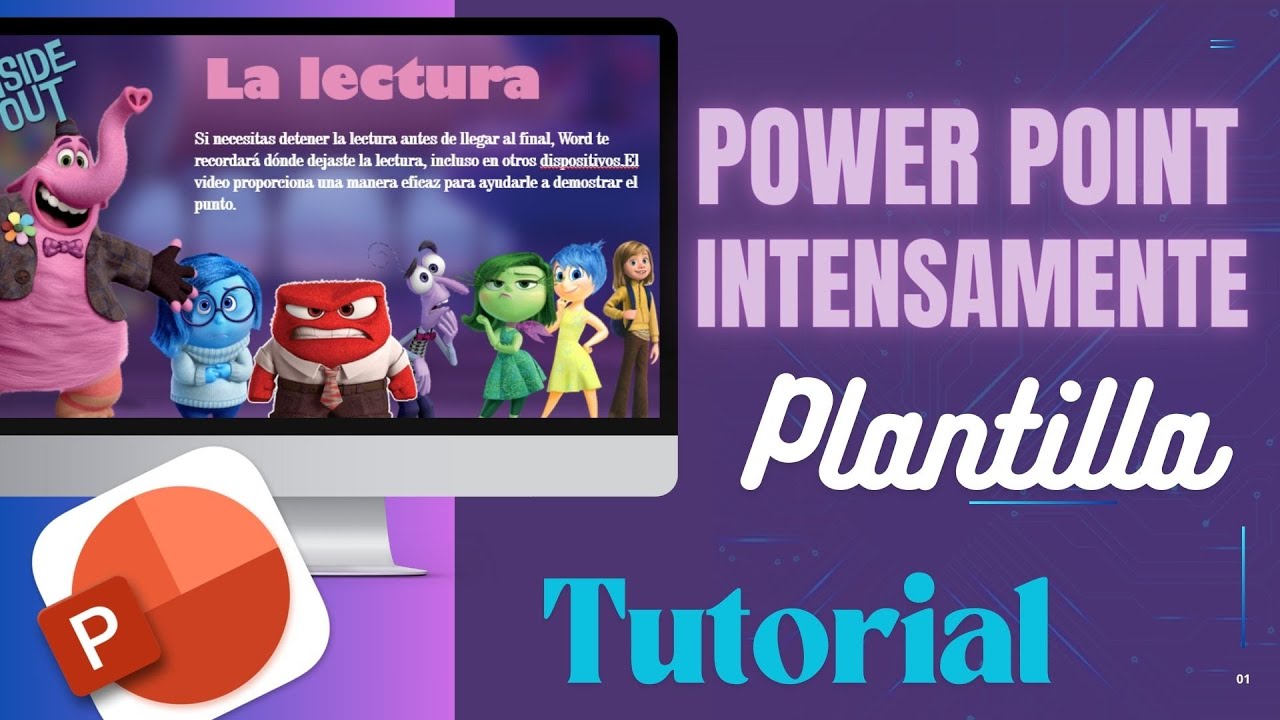 Diapositiva INTENSAMENTE  FÁCIL en PowerPoint 🖱️ EASY slide [Plantilla GRATIS - FREE]