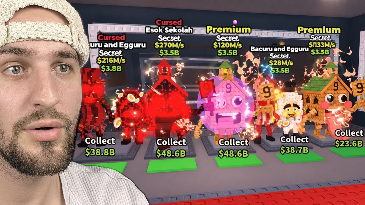 Trade Me Fansat – Esok Sekolah X Bacuru & Egguru Cursed | Steal A Brainrot x Escape Tsunami