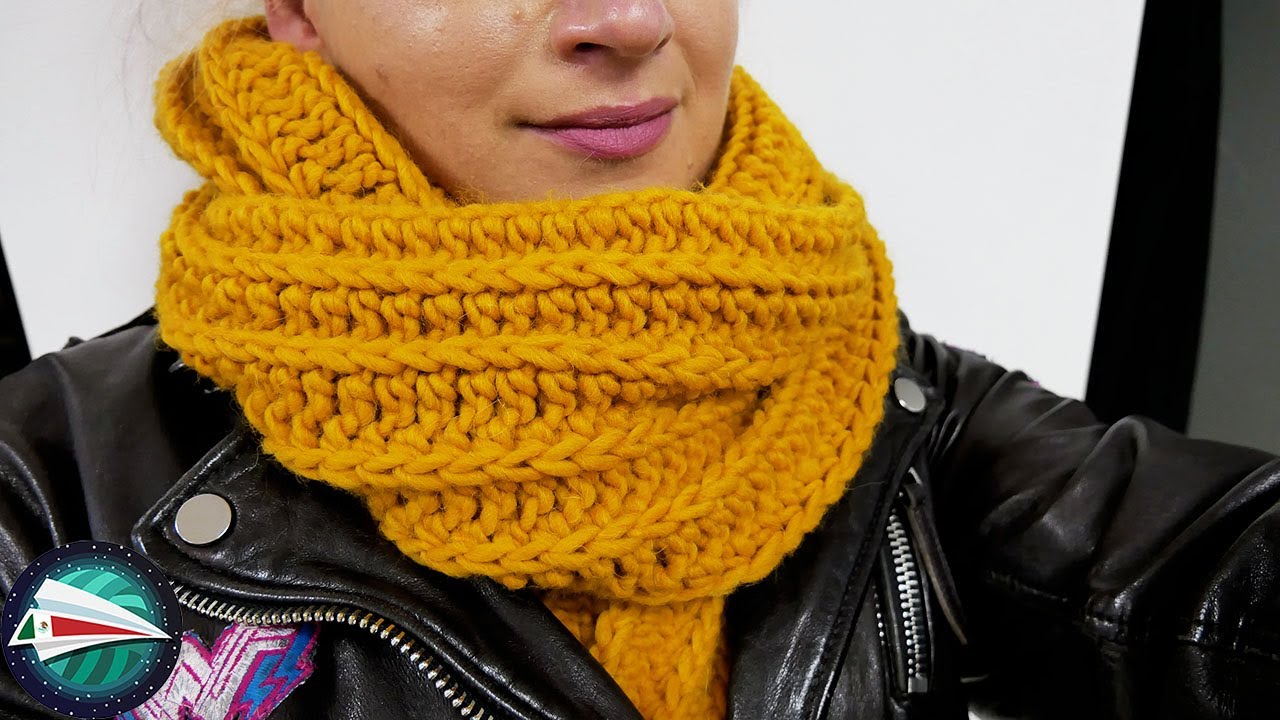 Aprende a tejer una hermosa bufanda para el invierno | Lana muy suave de 