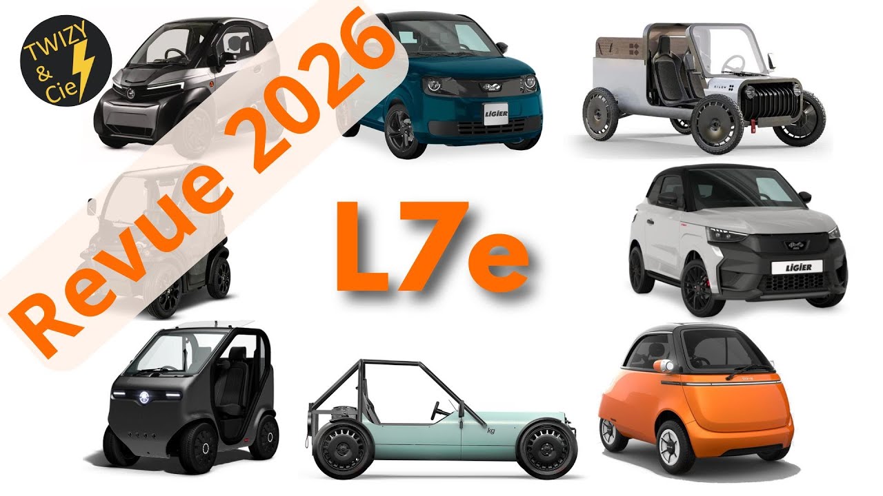 Revue 2026 des quadricycles électriques lourds L7e