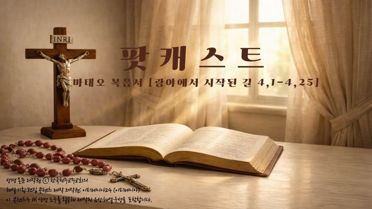 😊3.일상에서 듣는 마태오 복음｜광야에서 시작된 길 (4장 전체)