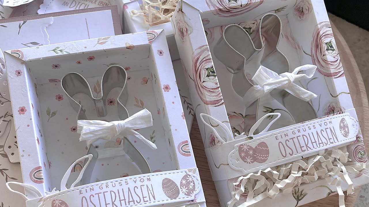 Osterverpackung für einen Keksausstecher mit Berechnungsgrundlage