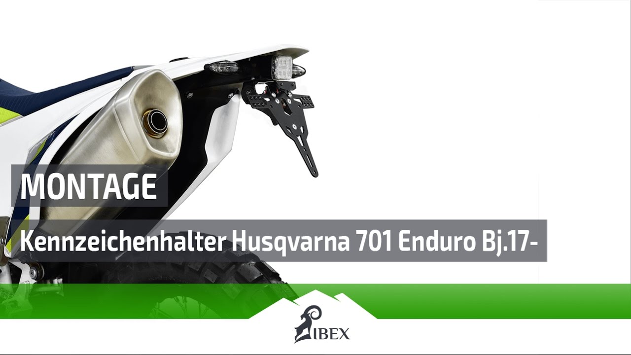 ZIEGER ® Kennzeichenhalter, kompatibel mit Husqvarna 701 Enduro | Montageanleitung / Tutorial