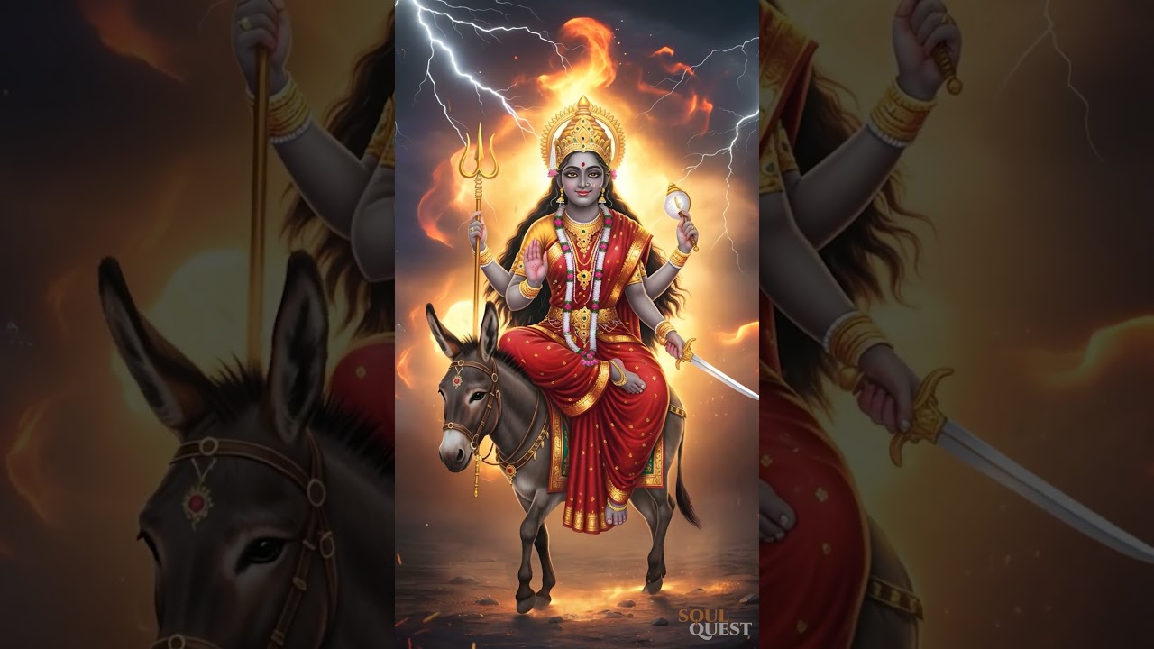 ✨ Navratri Day 7 &ndash; Kalaratri Devi | 9 Forms of Maa Durga | Navadurga 2025 ✨ #shorts #maadurga