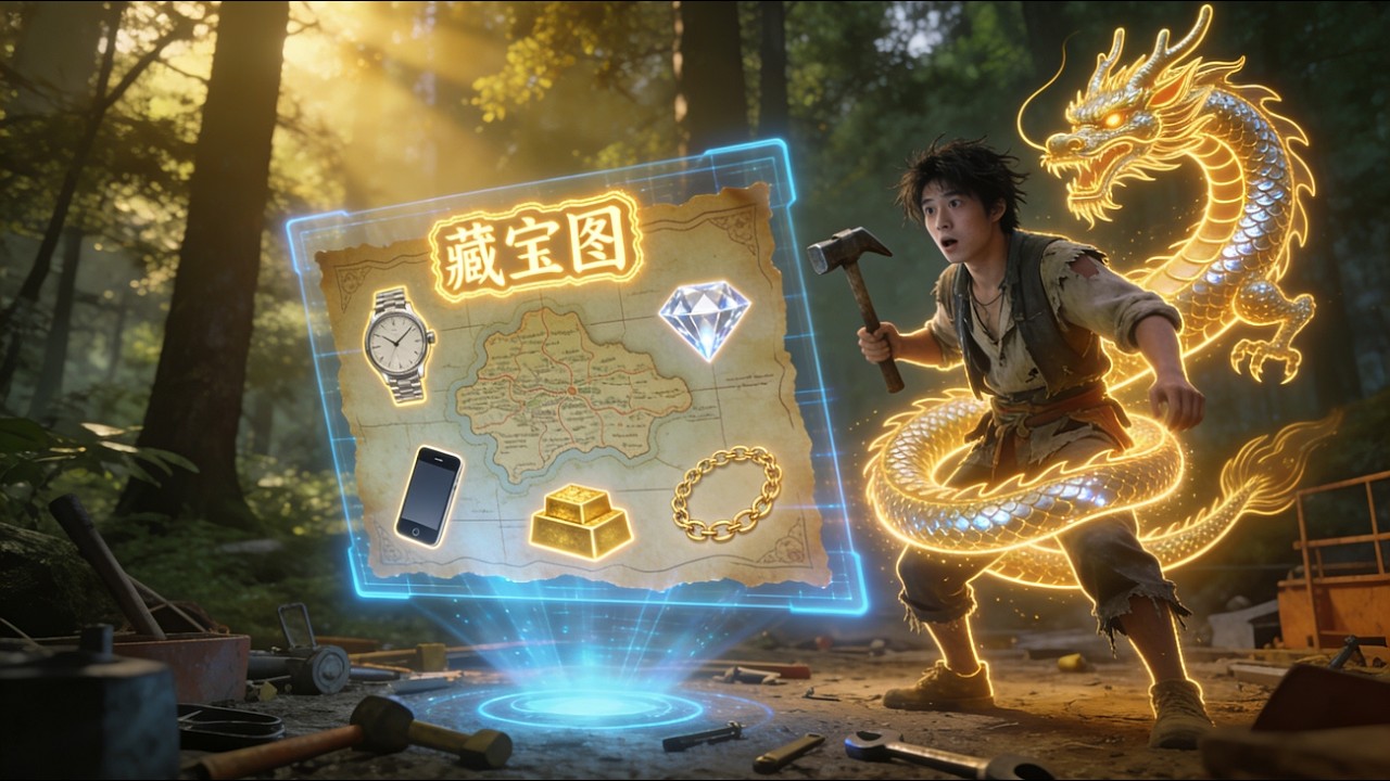 【完結】🔥 搬磚仔獲真龍藏寶圖，日刷座標尋金鍊子與夜明珠，打臉勢利包工頭與富豪，拒豪車守本心，逆襲登頂人生贏家！