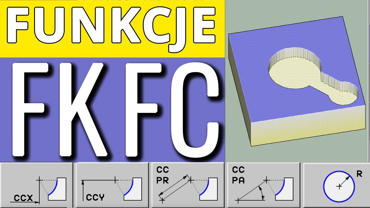 Podstawy programowania funkcji FK - FC CZĘŚĆ 2 | KURS Heidenhain iTNC530 | operatorzyCNC.pl