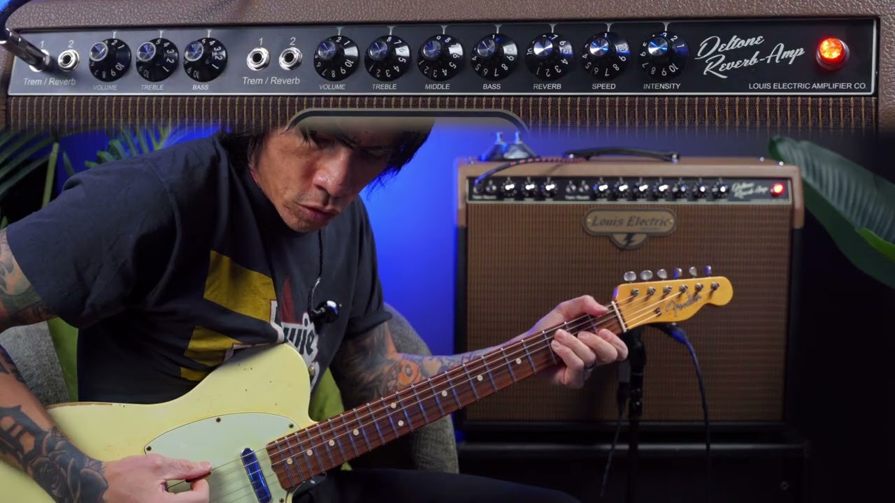 Louis Electric Deltone Reverb Amp | Pre-CBS black panel tone