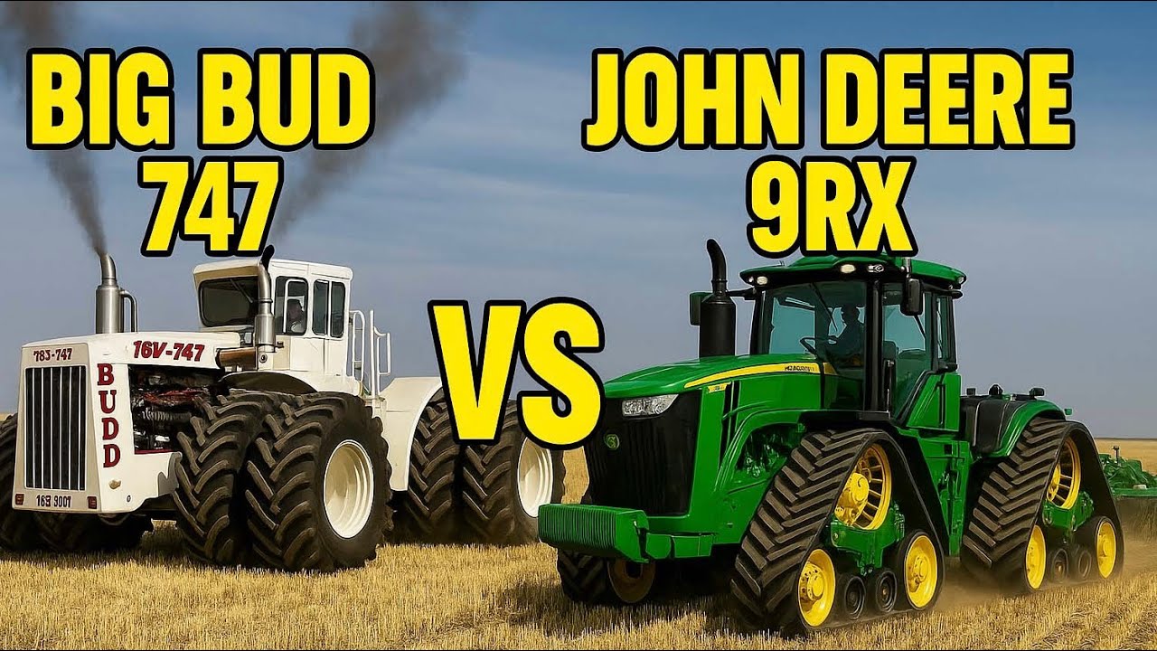 Big Bud 747 vs John Deere 9RX – The Ultimate Tractor Showdown!🚜
