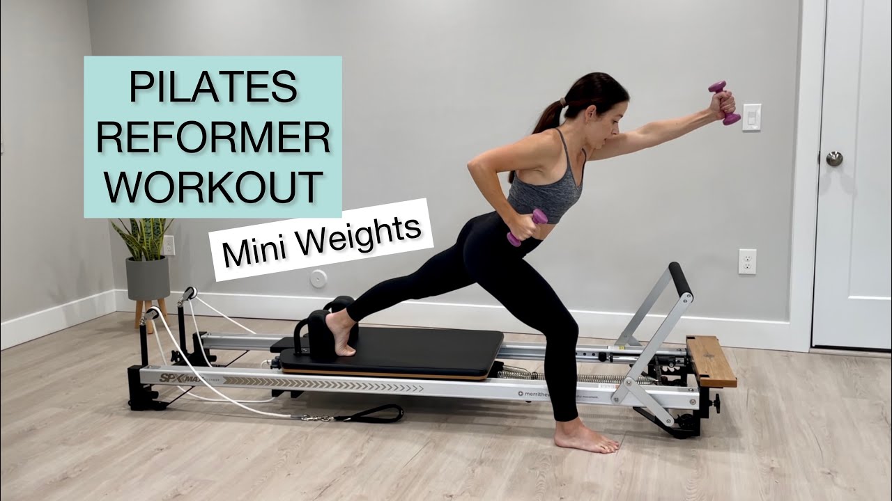 Pilates Reformer Workout | Mini Weights | Full Body