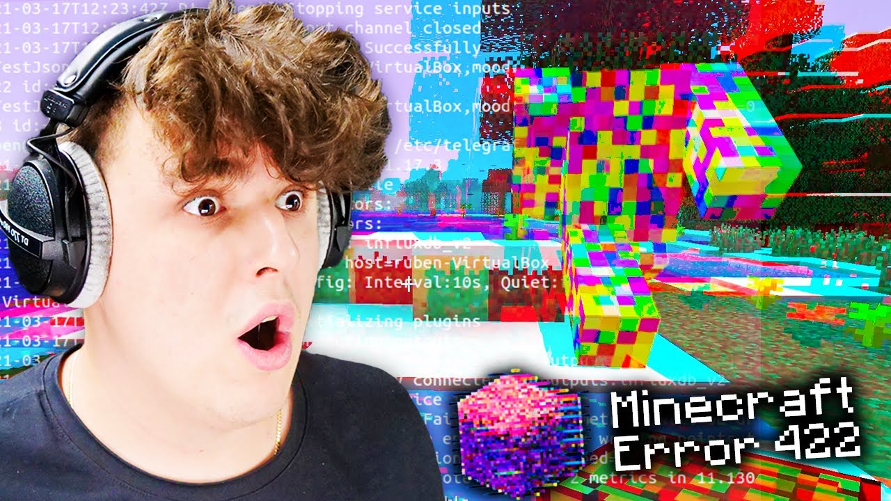 SPOTKAŁEM TO na ZAKAZANEJ WERSJI MINECRAFT ERROR 422!!!