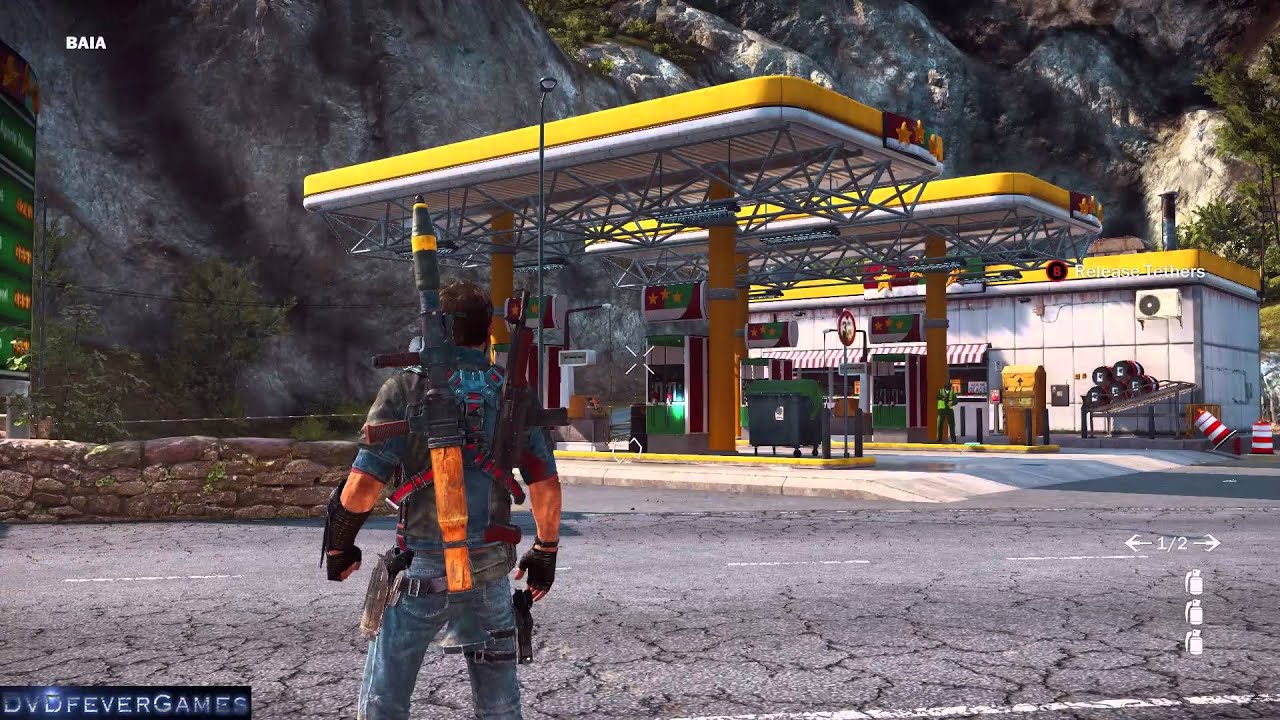 Just Cause 3 - Blowing up the petrol station! (1080p HD, 50fps, DTS5.1) - PC - DVDfeverGames