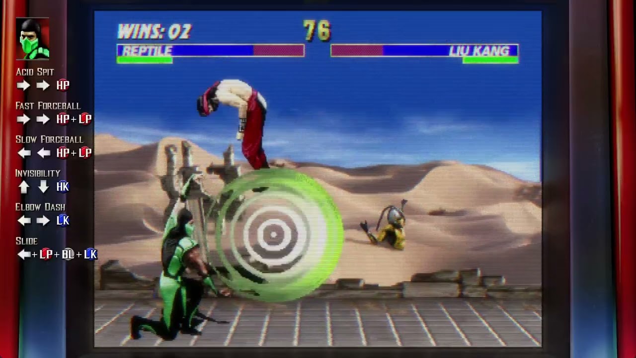 Ultimate Mortal Kombat 3 Reptile Playthrough