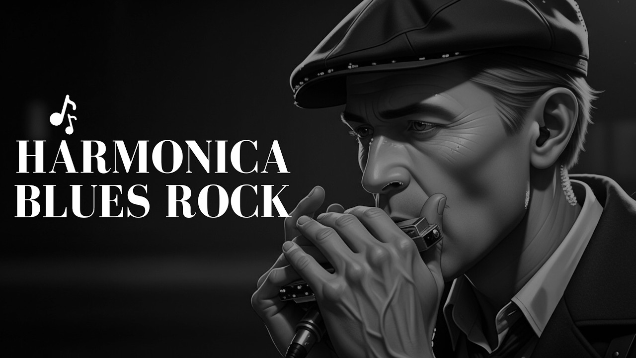 Relaxing Blues Rock Harmonica Deep Focus Mood for Work