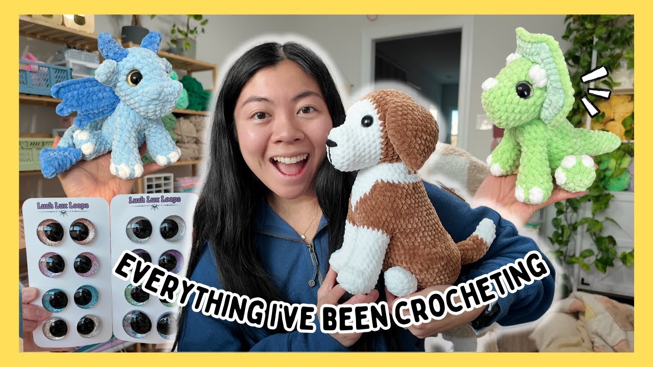Everything I've Been Crocheting ⭐️ Latest Makes, New Patterns, & Happy Mail 💌 Crochet Studio Vlog