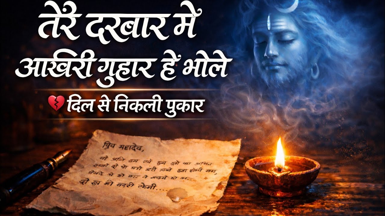 तेरे दरबार में आखिरी गुहार है भोले 😔🙏 | दिल से निकली पुकार | Mahadev Bhajan
