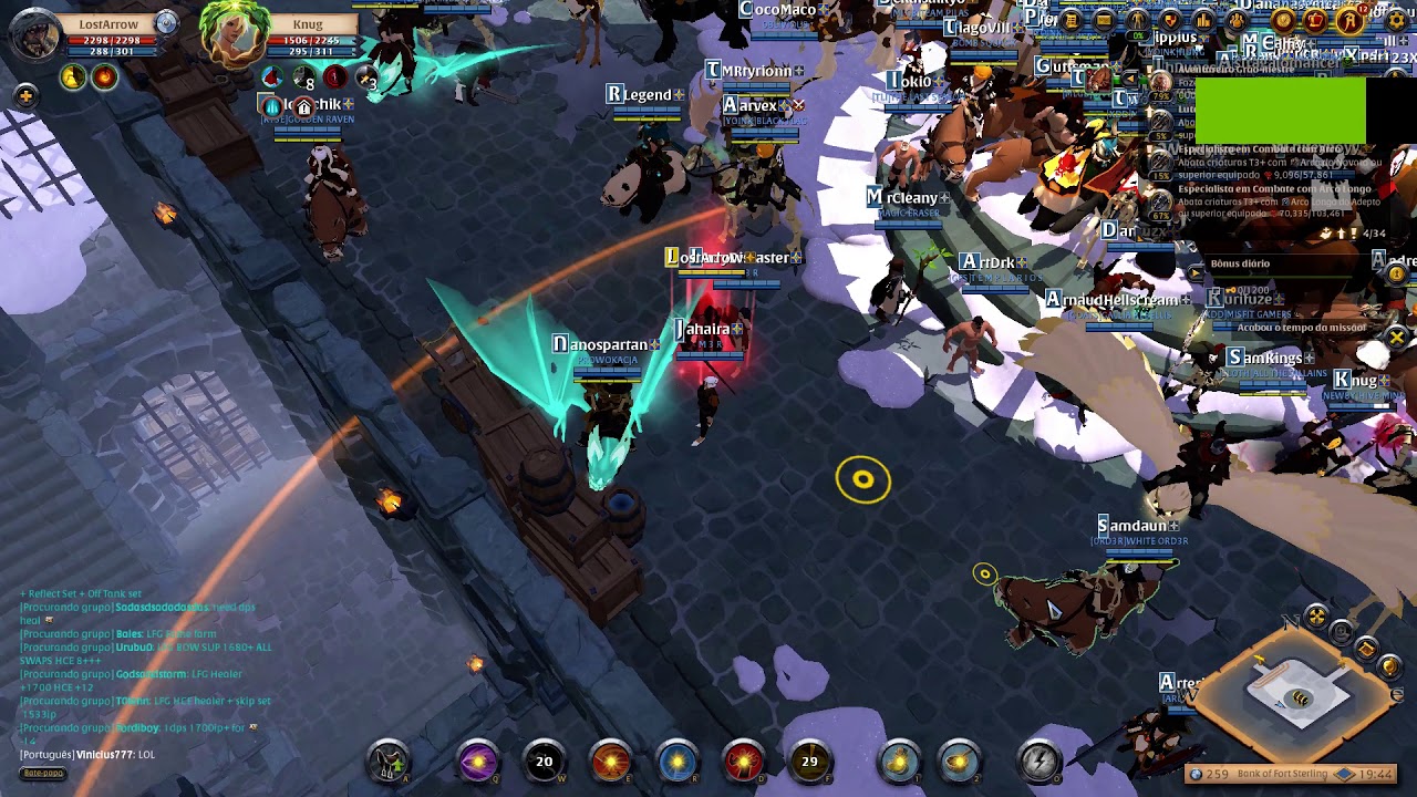 Correndo no Albion build Dessangrador