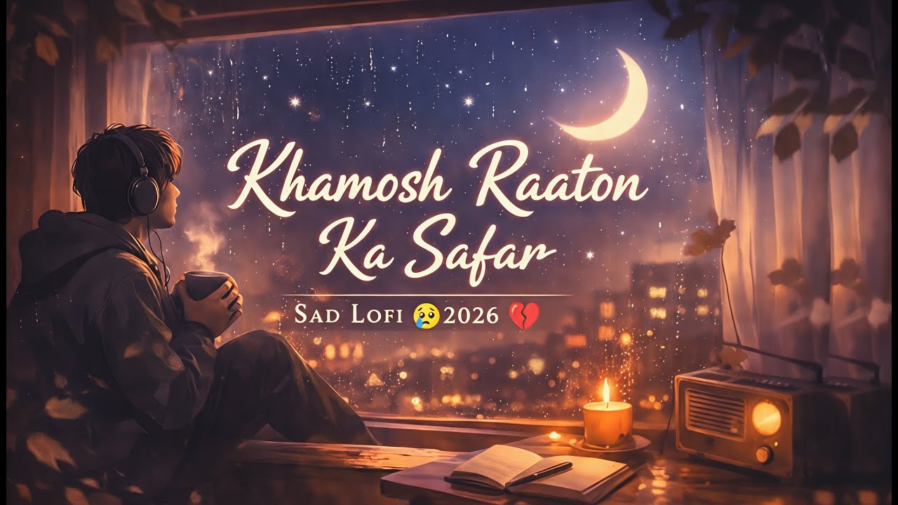 🎶Khamosh Raaton Ka Safar 💔 | Heart Touching Hindi Lofi Song | Sad Chill Vibes 2026 🎧