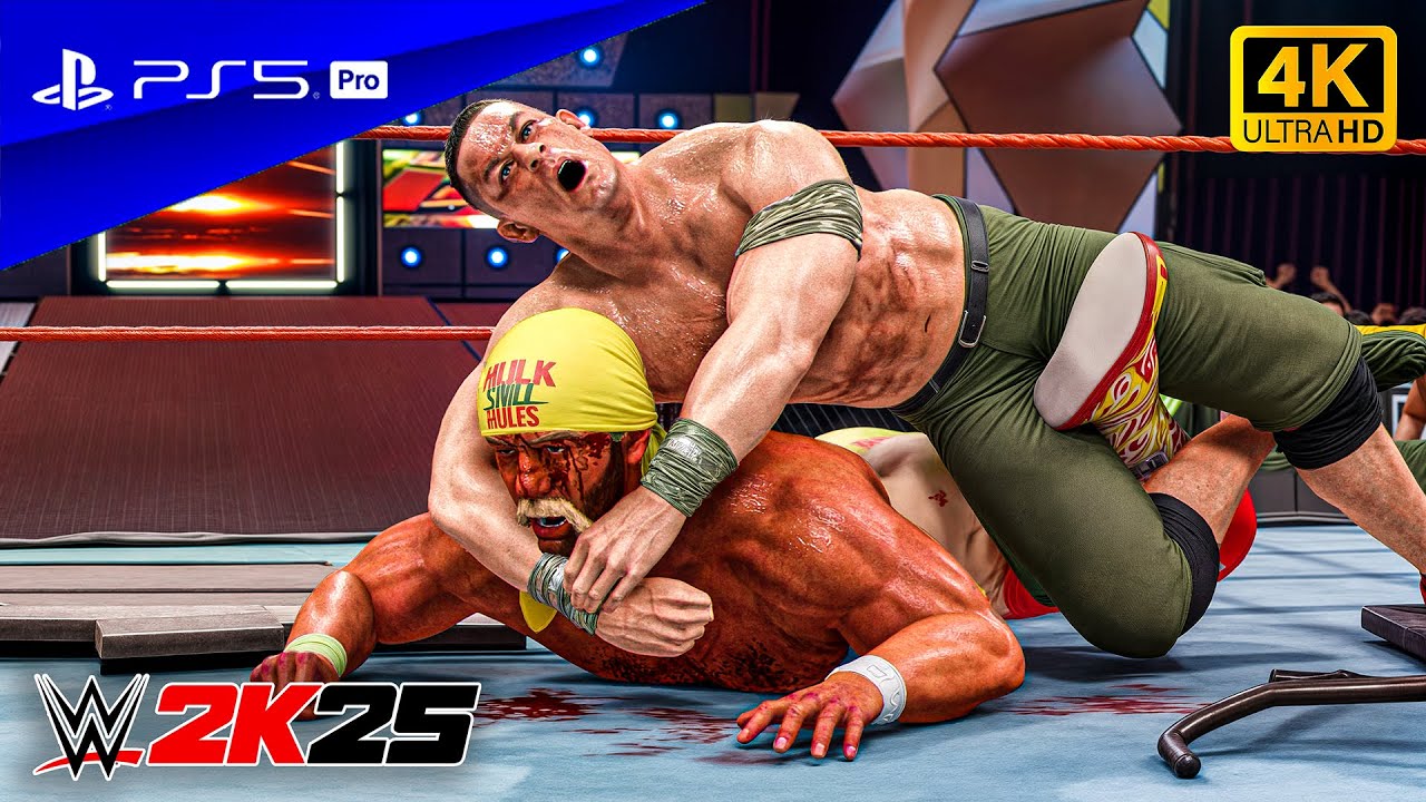 WWE 2K25 - John Cena vs. Hulk Hogan | Extreme Rules Match | PS5™ Pro [4K60]