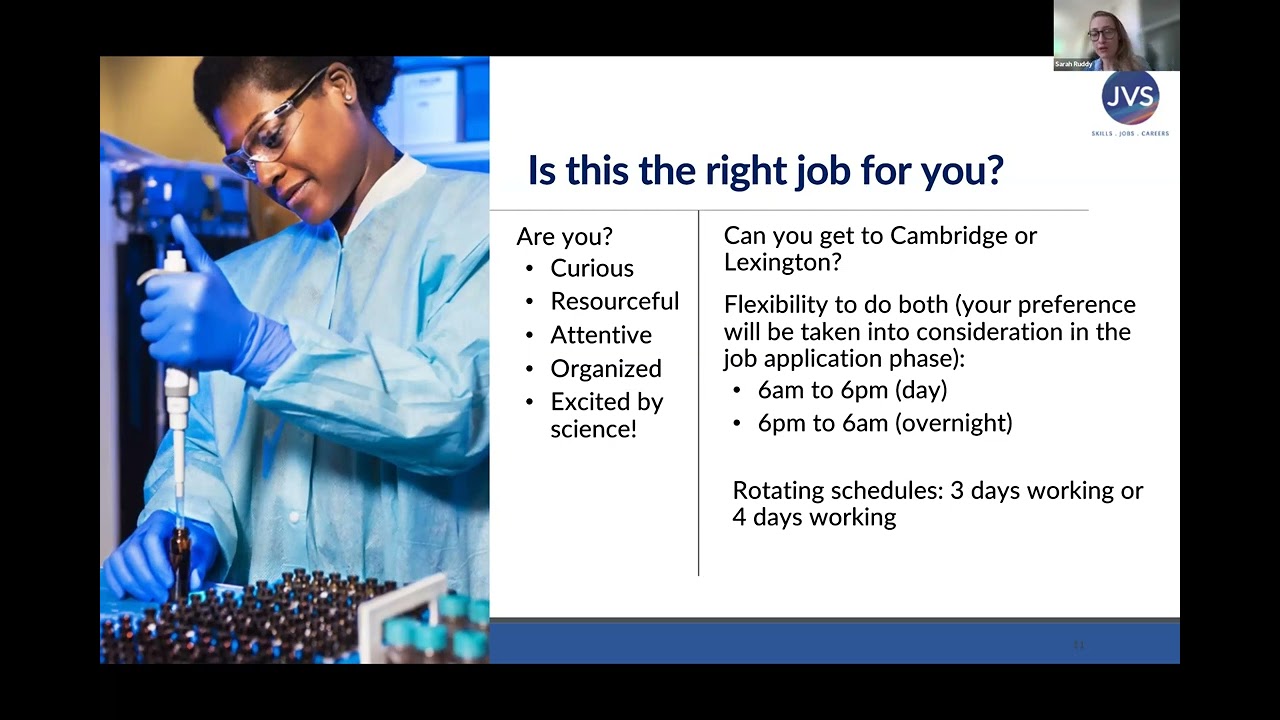 Biotechnology Manufacturing Associate Training Program Overview