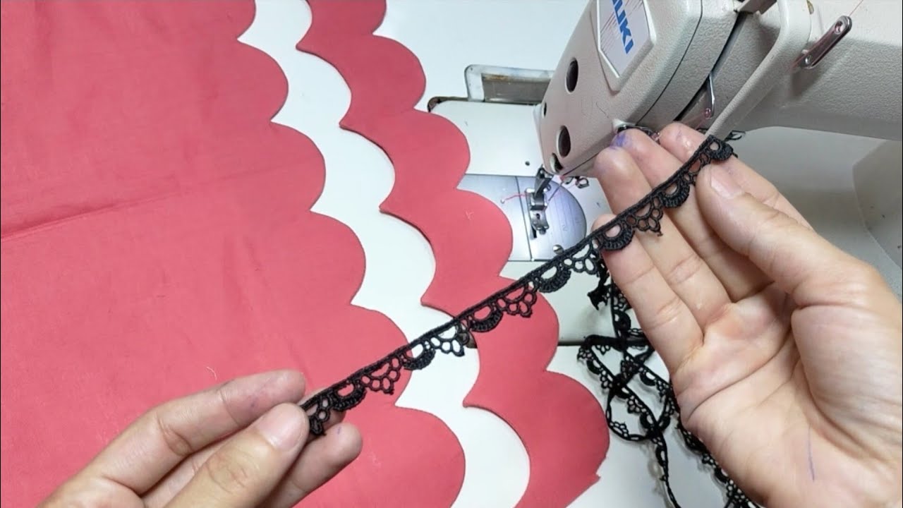 New Latest & Beautiful Cutwork Trouser Bottom Design With Lace | Simple Trouser Bottom Design 2024