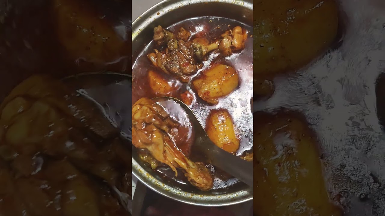 do jhapad mein 🤣🤣#funny #spicy chicken curry#comedy #aqsakitchen