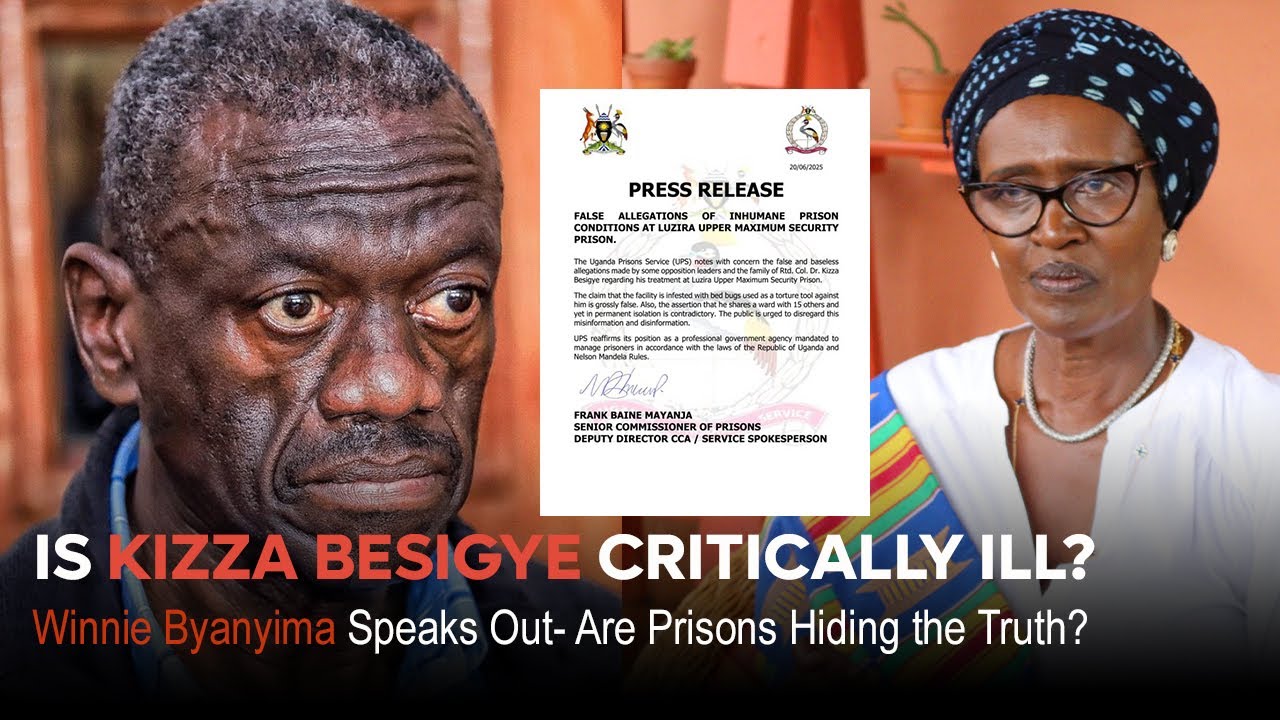 IS KIZZA BESIGYE CRITICALLY ILL? Winnie Byanyima Speaks Out- Are Prisons Hiding the Truth? #viral