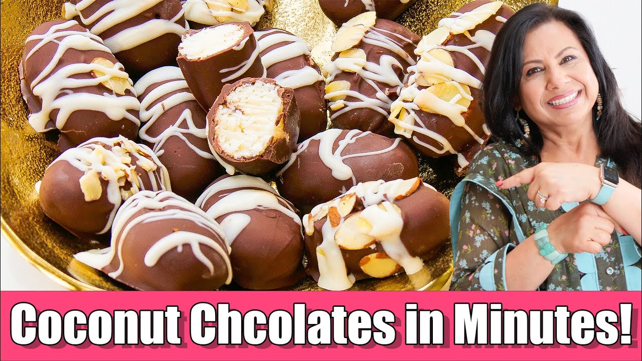 Haat Jao Bounty! Here Come Ruby's Coconut Covered Chocolate Bars Recipe in Urdu Hindi - RKK