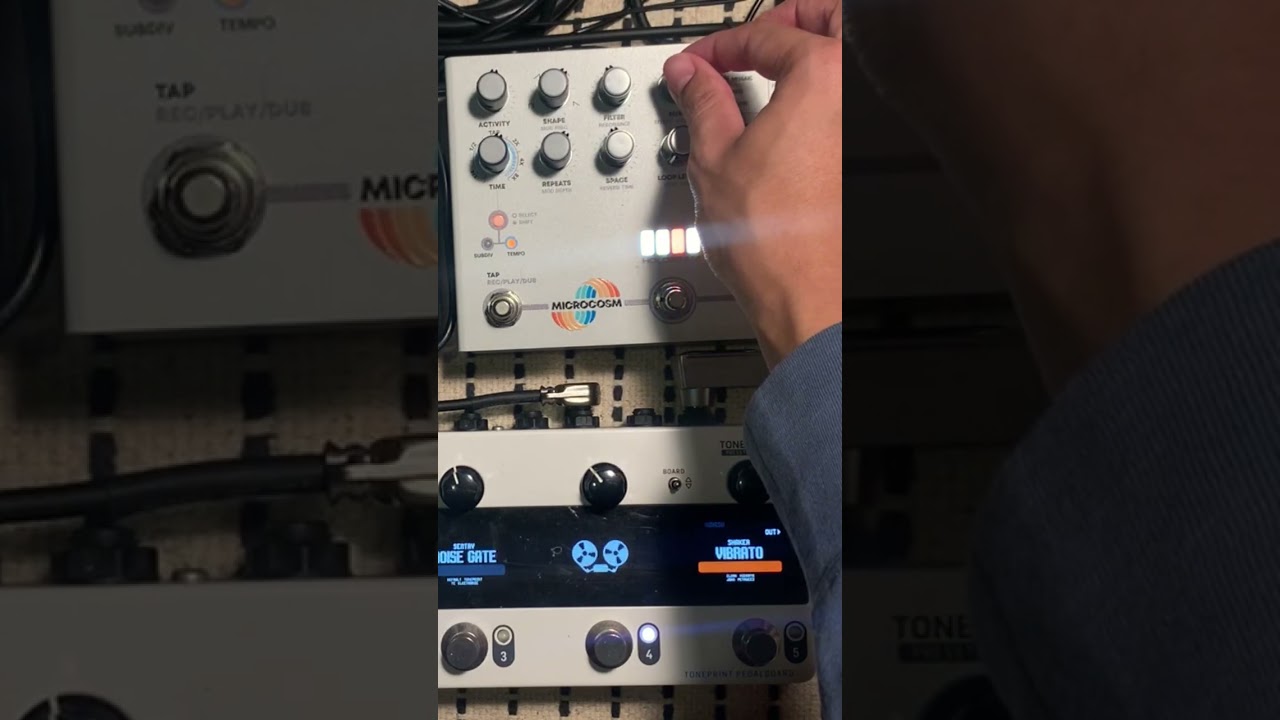 Guitar Loop | TC X5 Delay | Microcosm #guitarpedals #ambientjam #ambientguitar #pedalboard