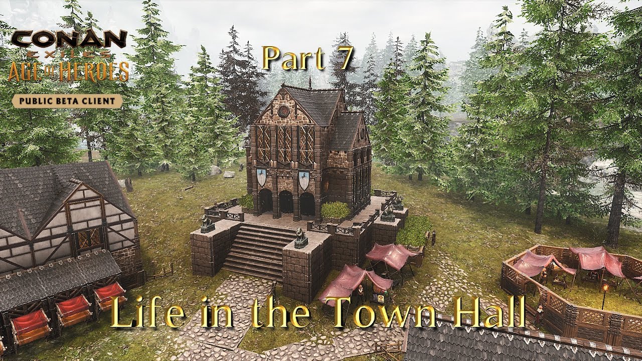Conan Age of Heroes , New Update , build а Town Hall , Village, Part 7 | Speed Build | | Beta |