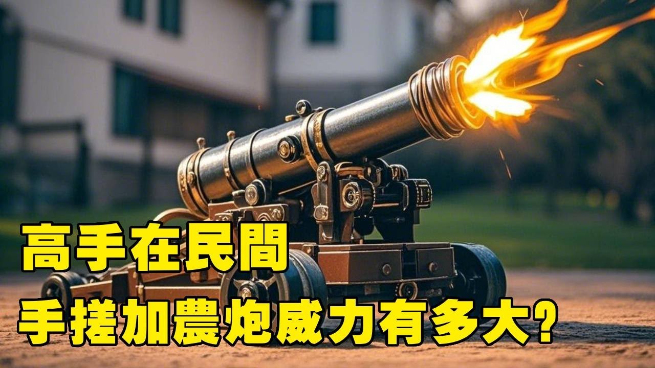 高手在民间，小伙手搓大口径火炮最后制成加农炮，威力不容小觑！