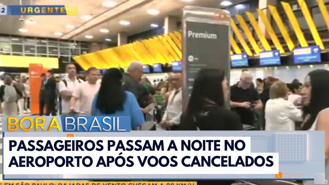 Voos s&atilde;o cancelados e pessoas dormiram no aeroporto | Bora Brasil