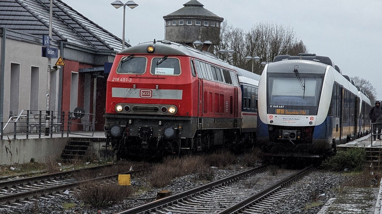Lok-Partner mit der BR 218 451 in Geldern