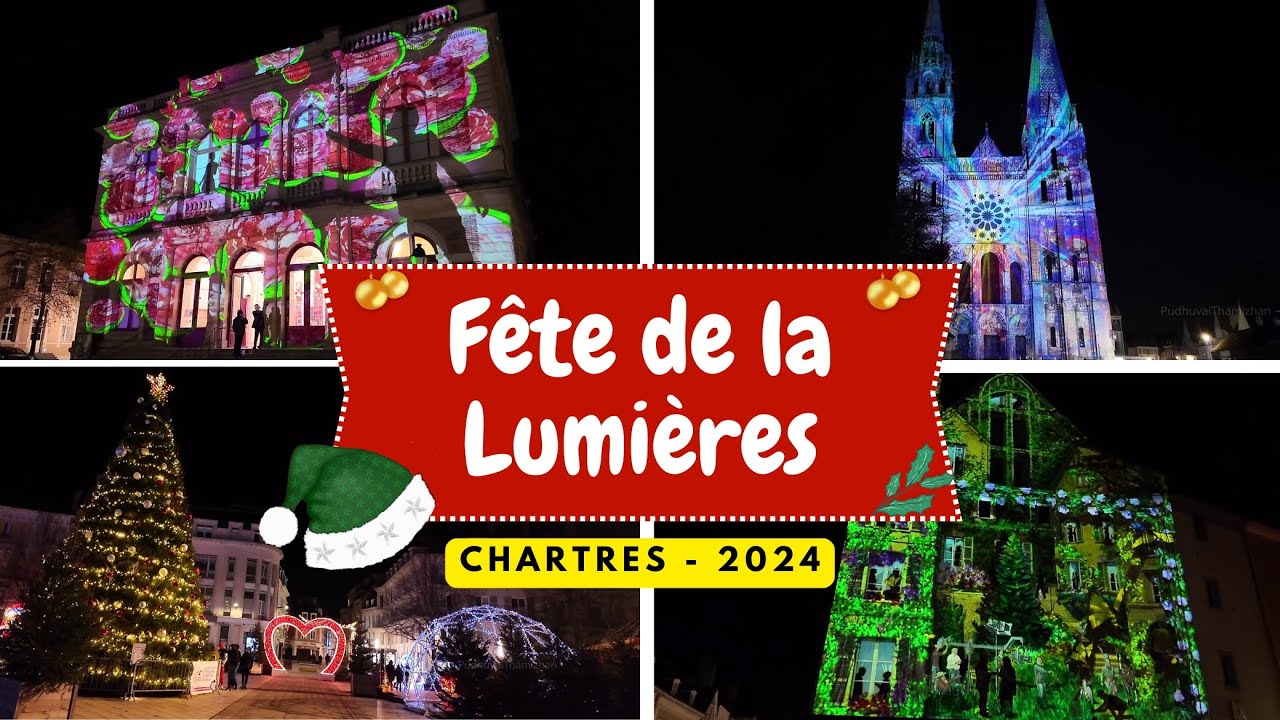 Christmas lights in France  ✨ | Chartres Fête de la Lumières